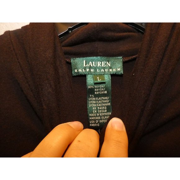 Women's Grey Turtleneck, Ralph Lauren, Size Large - Picture 3 of 4